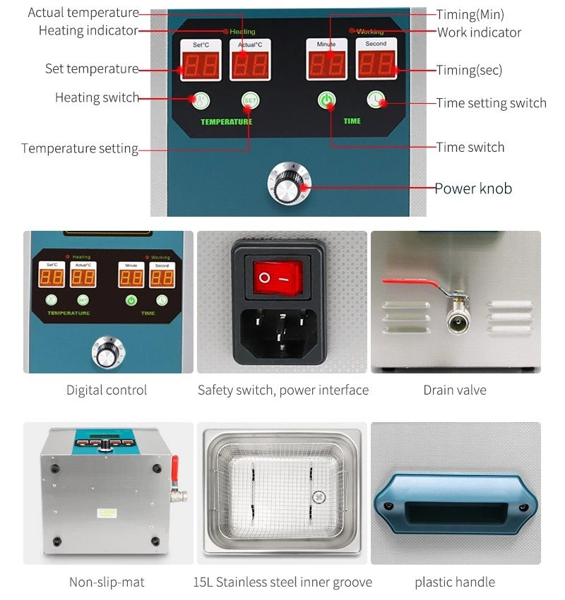 Ultrasonic Cleaner Machine 15L