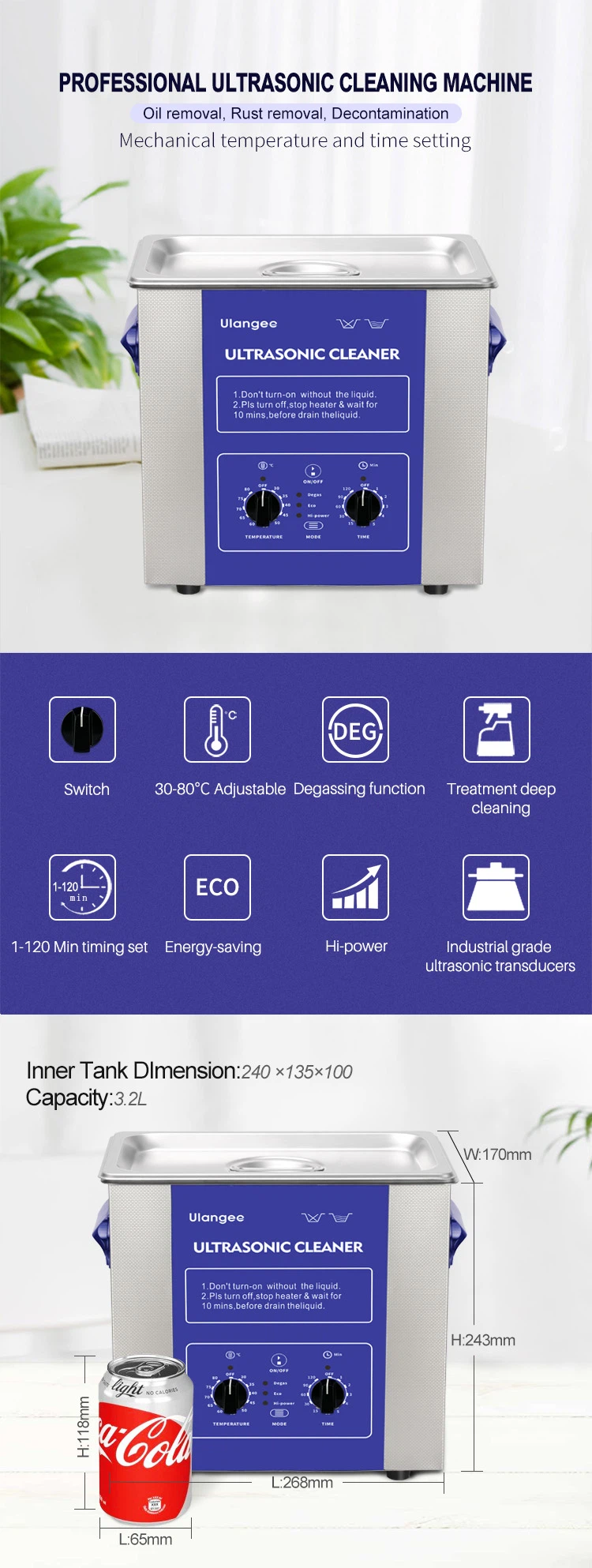 Mechanical Ultrasonic Cleaner for Eyeglasses Mechanical Ultrasonic Cleaner for Eyeglasses