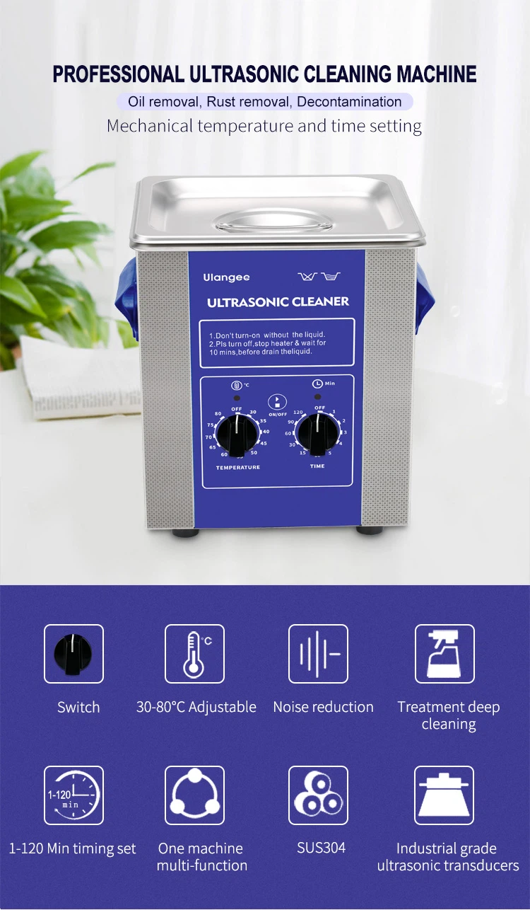2 Liter Mechanical Ultrasonic Cleaner 2 Liter Mechanical Ultrasonic Cleaner